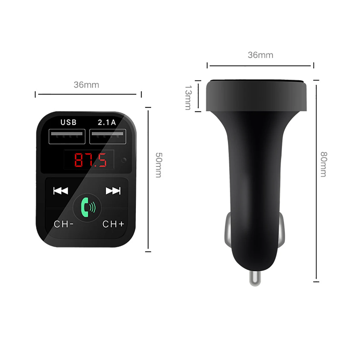 Автомобильный комплект громкой связи беспроводной Bluetooth fm-передатчик ЖК MP3-плеер USB зарядное устройство 2.1A автомобильный двойной USB Быстрый автомобильный аксессуар
