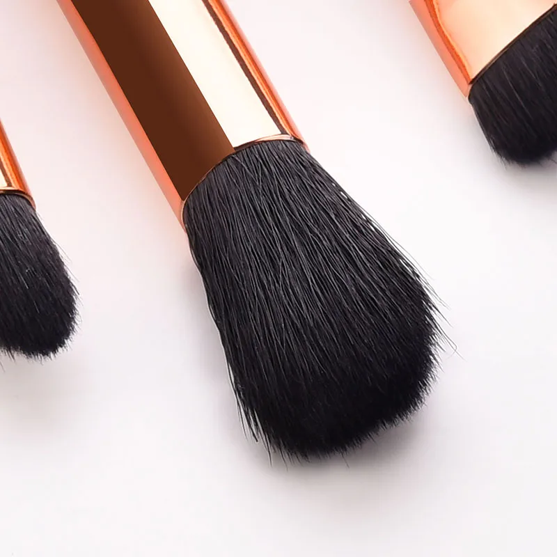 4 шт. набор кистей для макияжа глаз нейлоновая щетина Мерцающая деревянная ручка