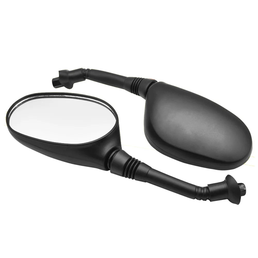 

Большое черное зеркало заднего вида, вращающееся зеркало заднего вида для мотоцикла, скутера, выпуклое зеркало с резьбой 8 мм, 6 мм