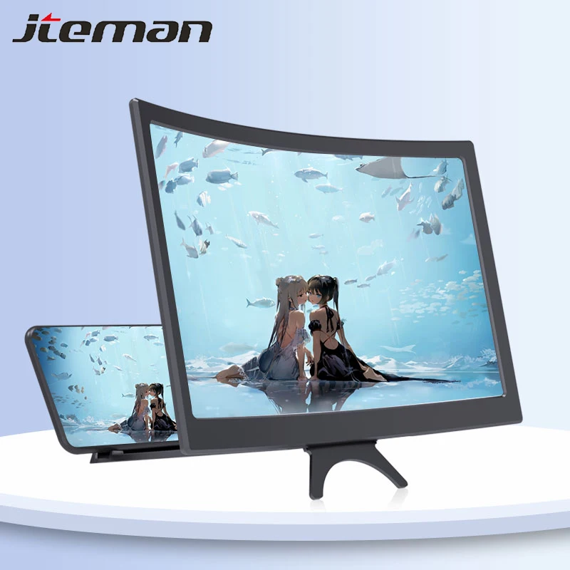 

proyector movil 12" phone magnifier amplificador de pantalla para phone 3d hd phone cinema amplifier glass amplificatore schermo