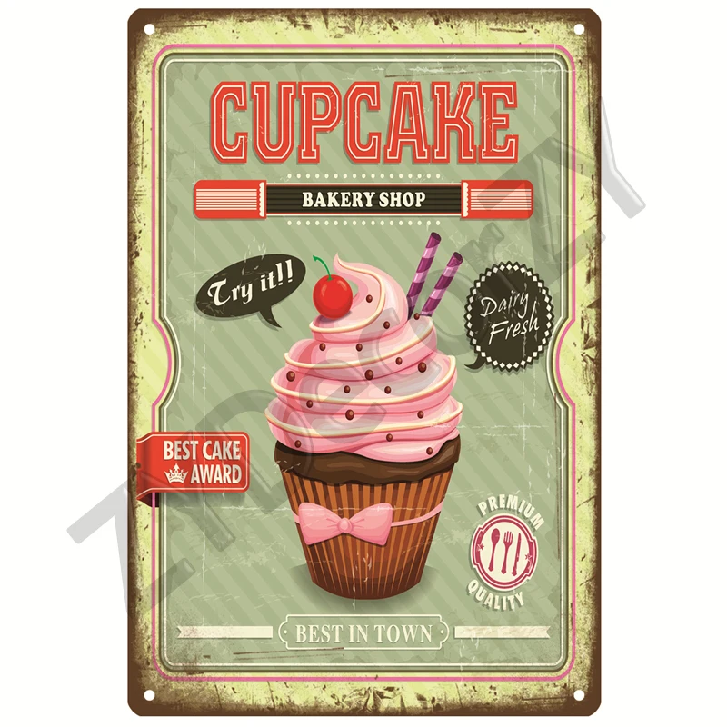 

Винтажная металлическая вывеска DINER