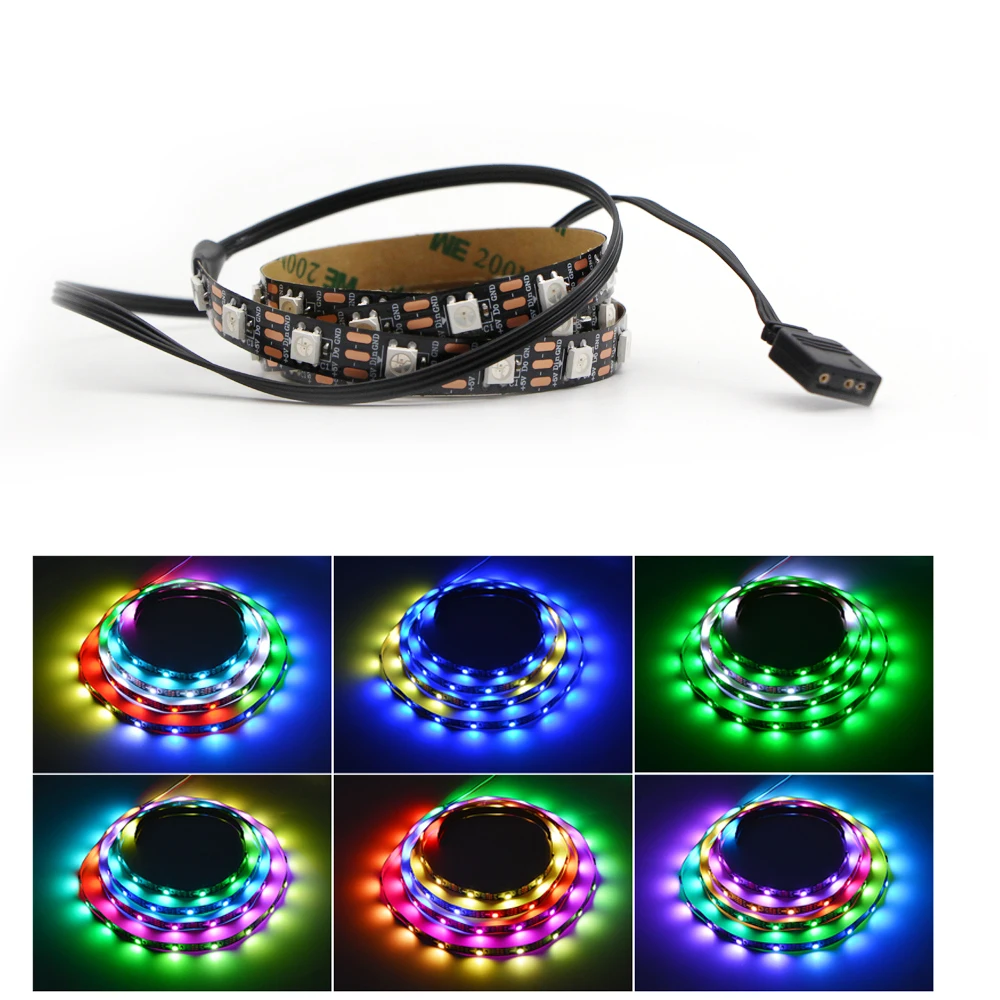Магнитные адресуемые WS2812B постоянного тока 5 в RGB 3-контактные светодиодные
