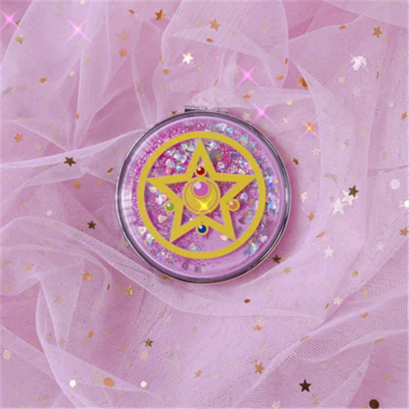 

Sailor Moon Cosplay Mirror Magic Circle Portable Mirror Touch Up Makeup Mirror Anime Adult COS Accessories Christmas Halloween