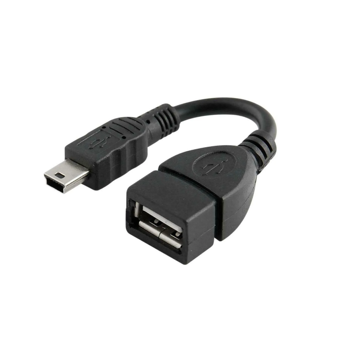 

5 шт. в упаковке) мини USB штекер к USB 2,0 гнездо адаптер хоста OTG кабель 5X