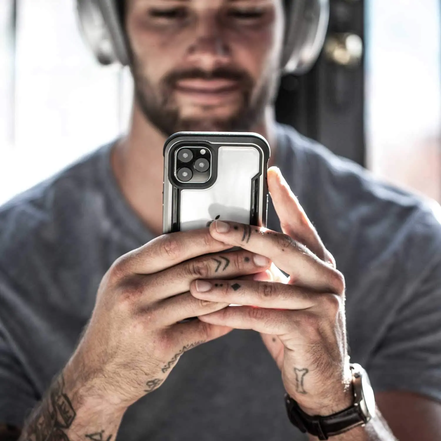 Raptic Shield Phone Case For iPhone 11 Metal Anti-drop Cover For iPhone 11 Pro Max Back Cover