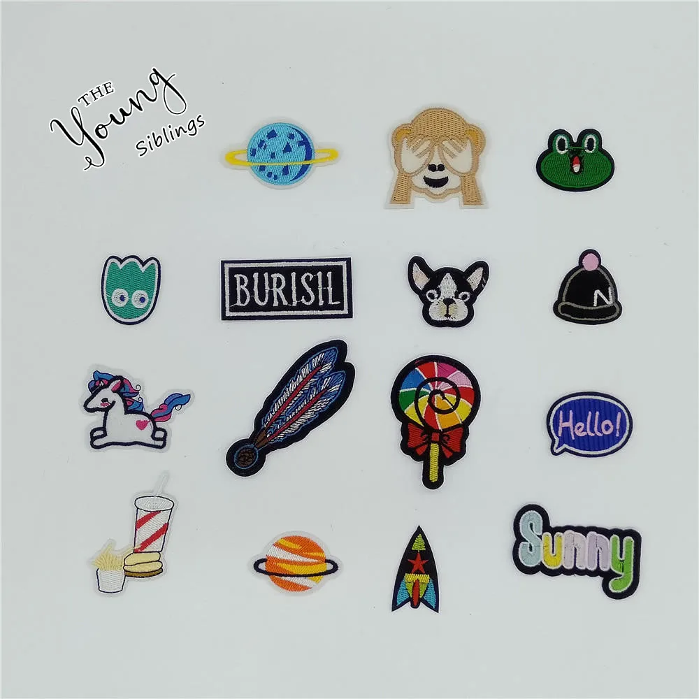 Модный стиль железные нашивки или для шитья тканевые наклейки Значки одежды