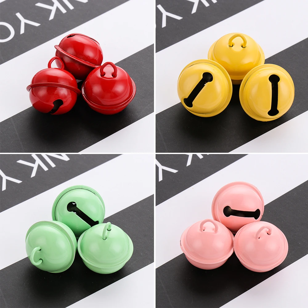 10 шт. 22 мм Красочные Утюг металлические колокольчики рождественские украшения