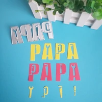 new style papa with repair tool hollow decora cutting dies diy scrapbook embossed card photo album decoration handmade crafts