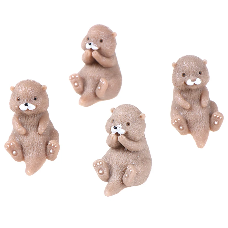 1 шт. искусственная модель Otters экшн фигурки животных миниатюрный домашний сад