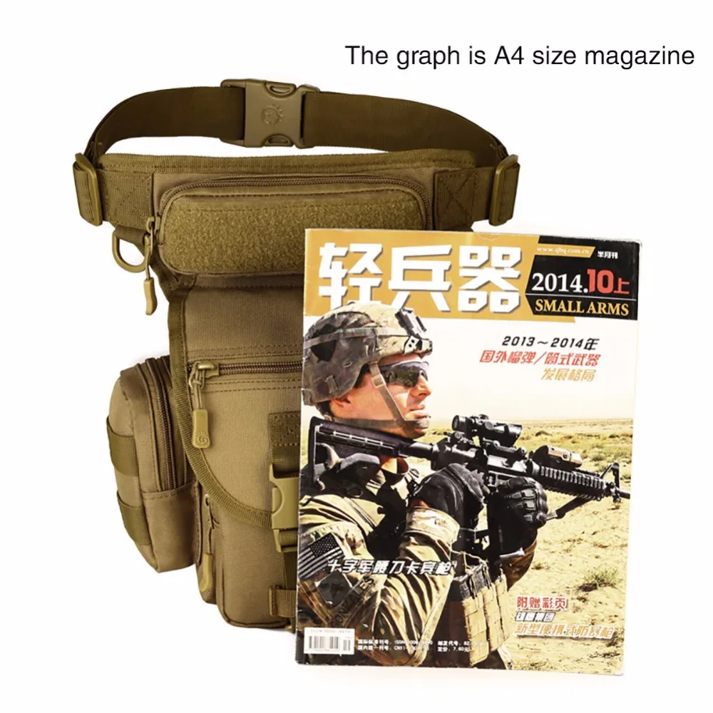 

Unisex Outdoor Waterproof Nylon Tactics Waist Pack Bag Travel Bag Waist Leg Bag Motorcycle Fanny Pack Waist Packs m