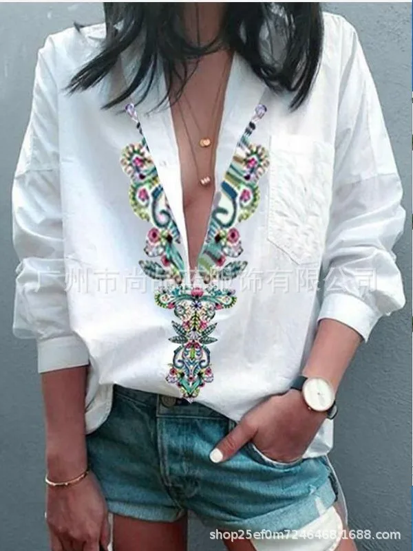 

Casual European Style Woman Shirt Spring Autumn Blouse Woman Blusas Mujer De Moda 2020 Women Tops