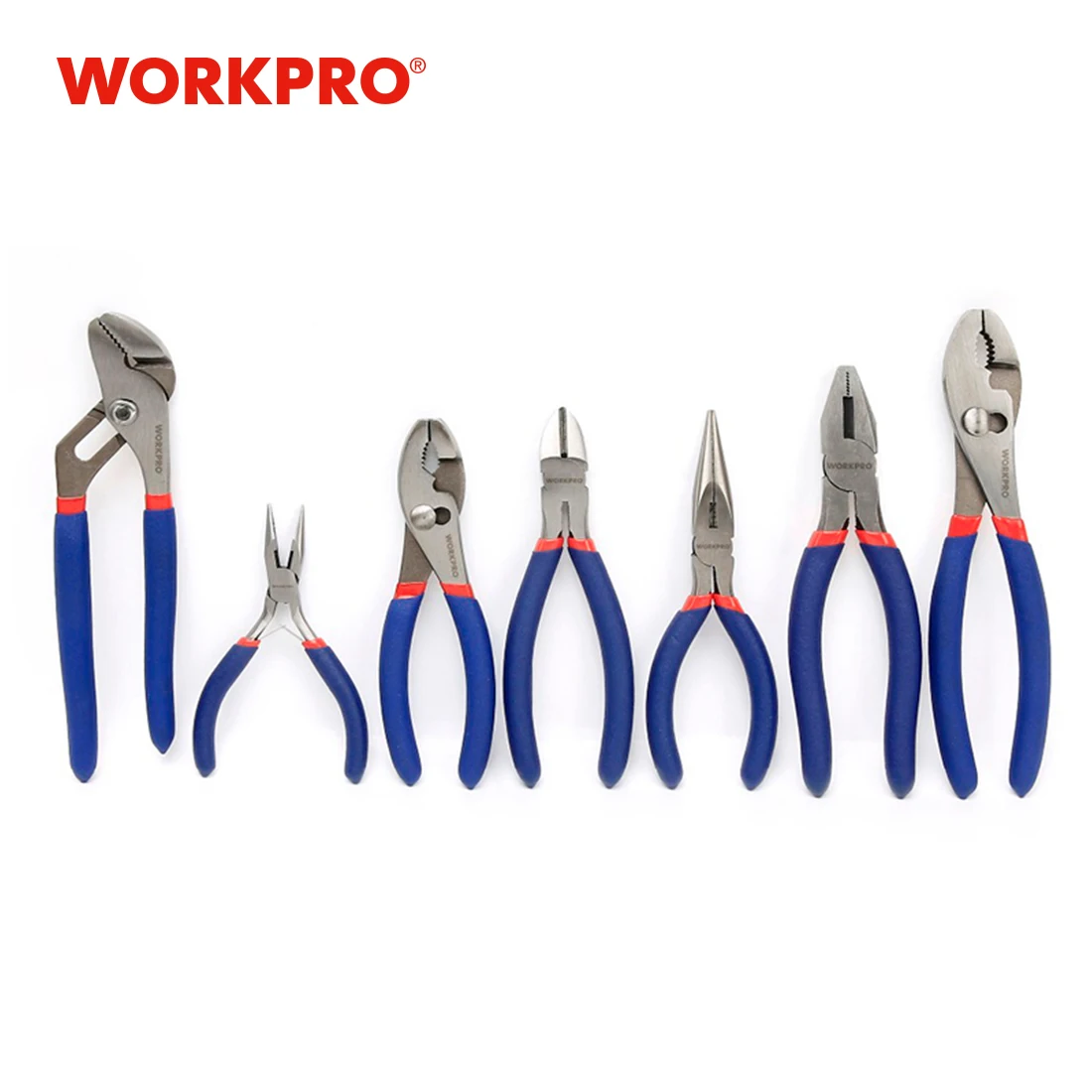 WORKPRO 7 шт. электрика плоскогубцы провода кабельный резак набор плоскогубцев для