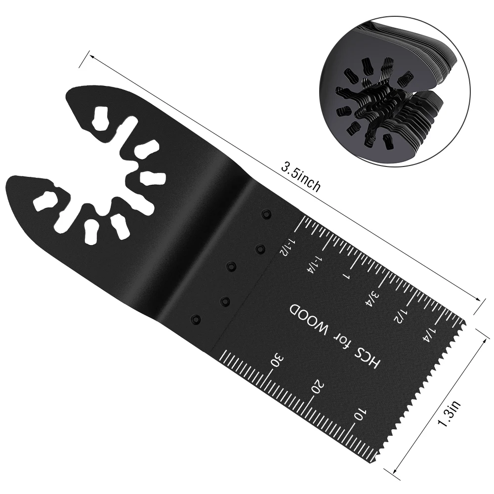 

5-60 Pcs Multi-Function Bi-metal Precision Saw Blades Oscillating Saw Blade Multitool Wood Cut Kit Chipboard Tool Saw Blade