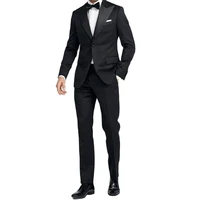 my loddy custom made mens suits 2 pieces of suit tailored suit black satin peak lapel wedding tuxedo jacketpants