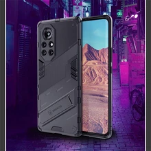 For Huawei Nova 8 Pro Case Cover for Huawei Nova 8 Pro 8i Protective Punk Armor Shell Kickstand Hard PC Phone Case Capa Fundas