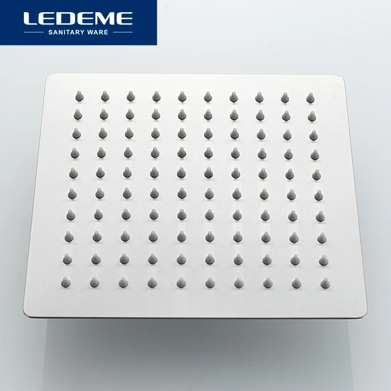 ledeme shower faucet bathroom rainfall bath shower cabin mixers swivel bath spout waterfall stainless steel tap faucets l72401 free global shipping