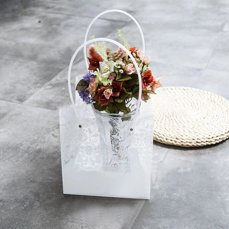 1 шт. Цветочная упаковочная коробка прозрачный букет цветов из ПВХ сумка длинная