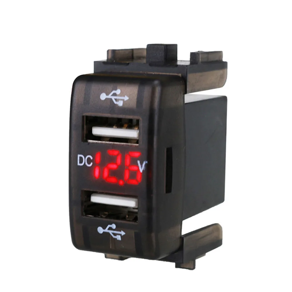 Автомобильное зарядное устройство с цифровым дисплеем вольтметром 5 В/4 2 А |