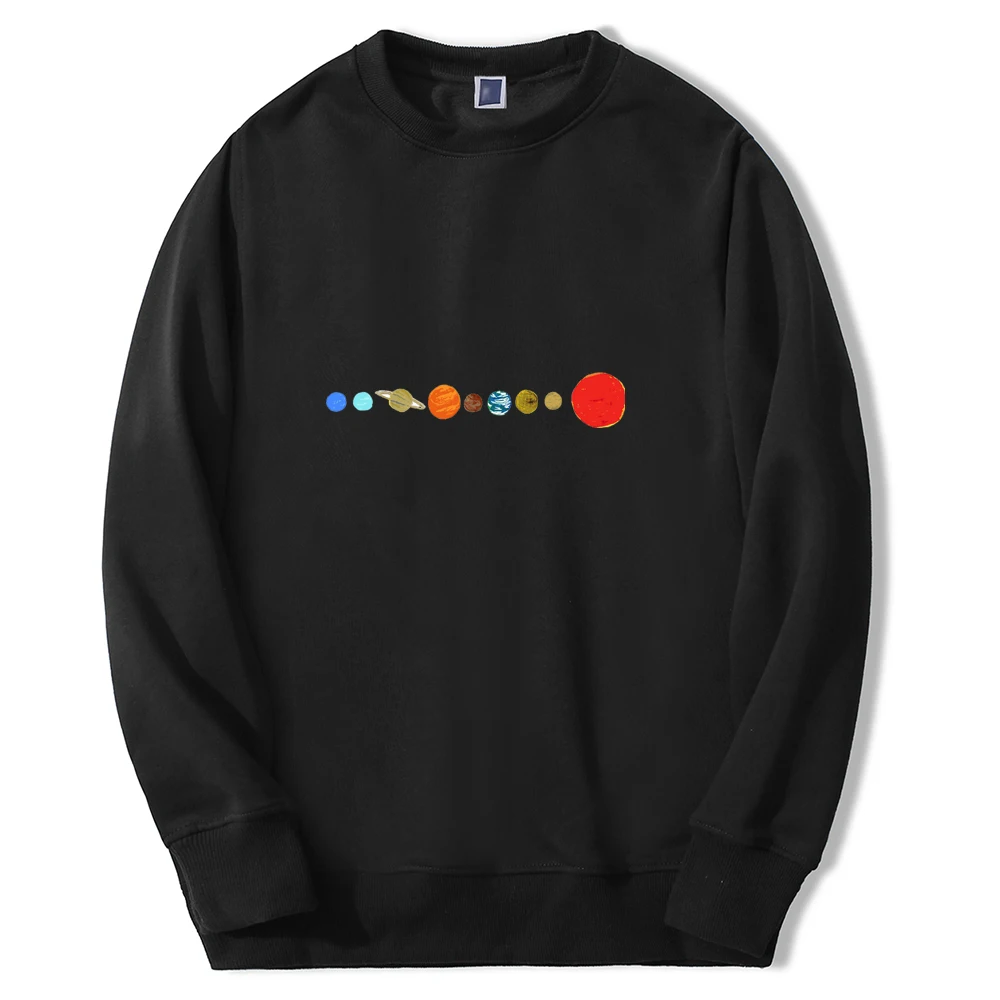 

Male Sportswear Men'S Sweatshirt Japanese Sun Moon Space Plat Earth Harajuku Hoodies Pullover Streetwear Fashion Sweatshirts