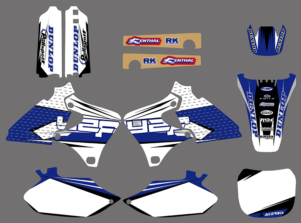 Графические и Фоновые наклейки наборы наклеек для Yamaha 4 мазка YZ250F YZ400F YZ426F YZ 250 400 426
