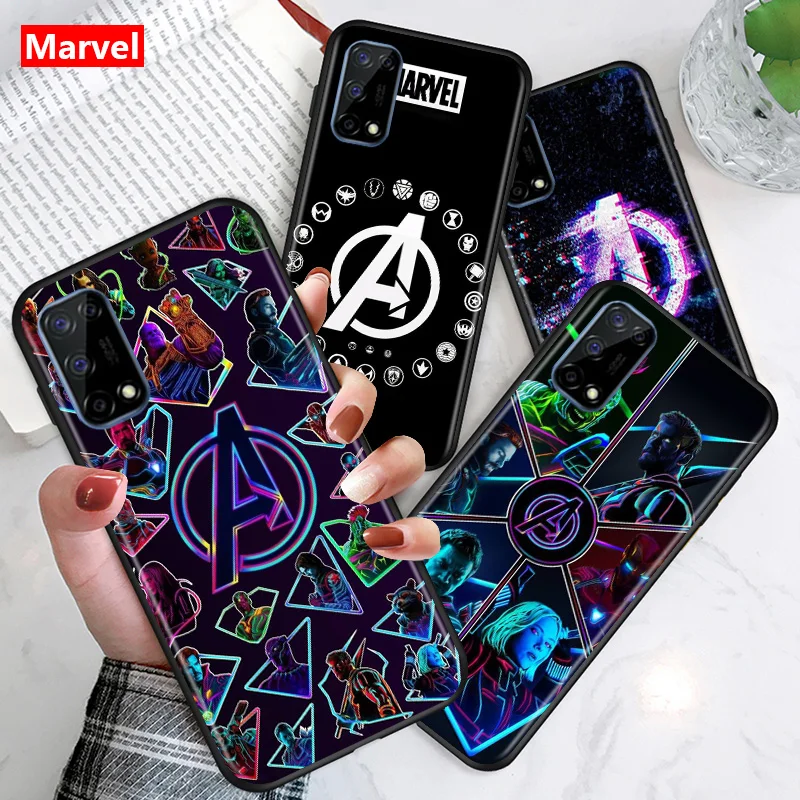 

Marvel Avengers A Logo For Huawei Honor V30 30S 30i 30 20E 20i 20S 20 Lite Pro Plus Soft TPU Silicone Black Cover Phone Case