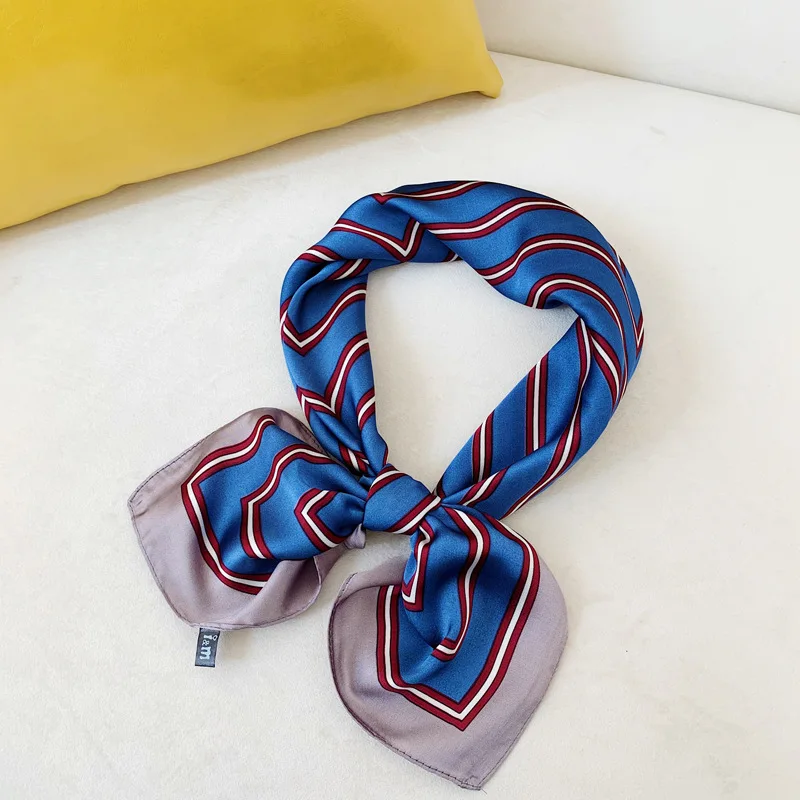 

70*70cm Fashion Handkerchief Women Neck Scarf For Hair Small Shawls Wraps Cute Headband Square Head Scarfs For Ladies Dropship