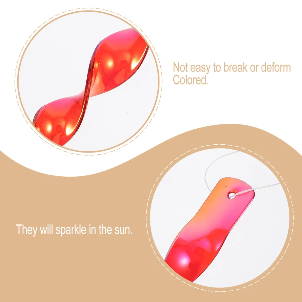 

12pcs Bird Repellent Rotating Rod Reflective Wind Spiral Scare Bird for Garden