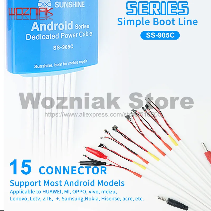 SS-905C кабель питания Android одна кнопка линия управления загрузкой для Huawei Xiaomi Samsung
