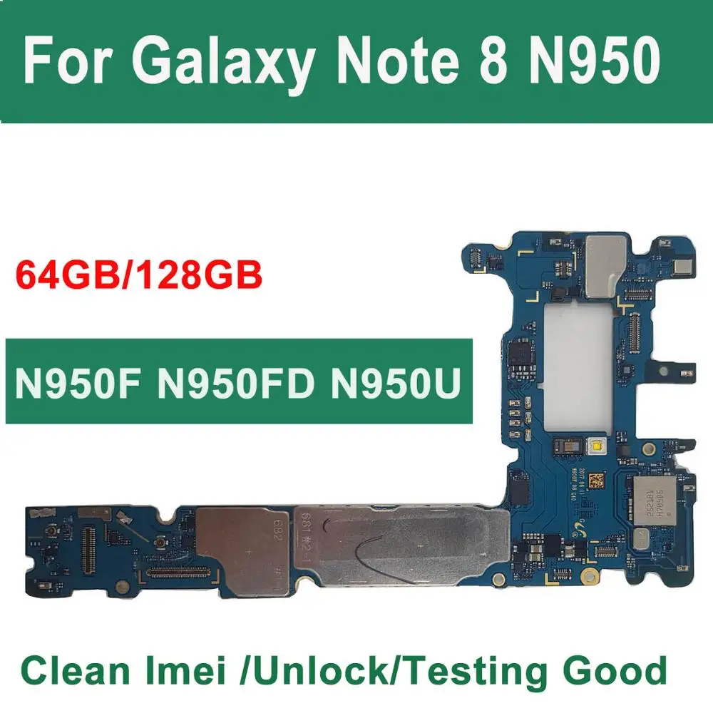 

Хорошая материнская плата для Samsung Galaxy Note 8 N950F N950F/DS N950FD N950U 64 Гб 128 ГБ, разблокированная материнская плата knox 0*0