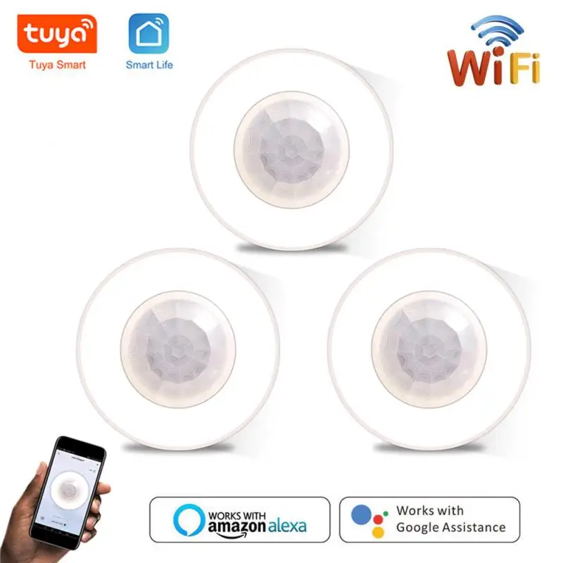 

Tuya Mini Smart Human Motion Movement Body PIR Transducer Sensor Wireless Smart Life Home Security Works With Alexa Google Home