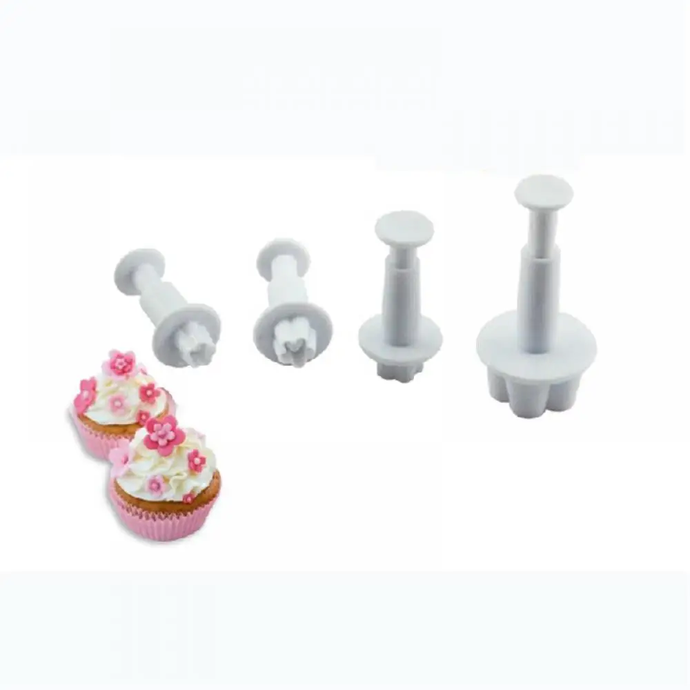 4 шт. весенний сахарный Плунжер сливы силиконовая форма для помады формочки