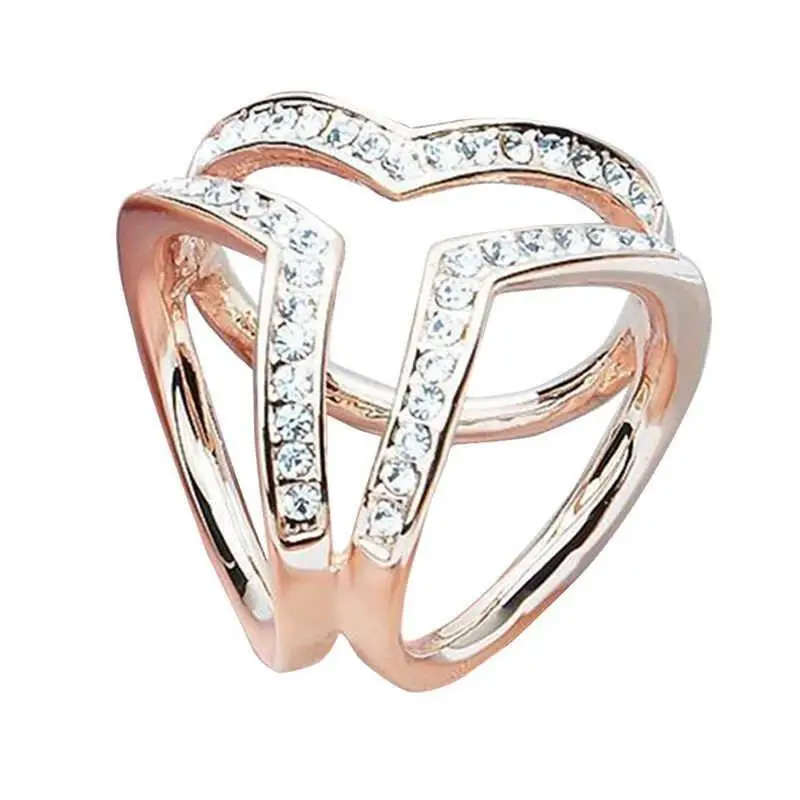 Простой три кольца кристалл шаль Пряжка Женская мода пряжка для шарфа