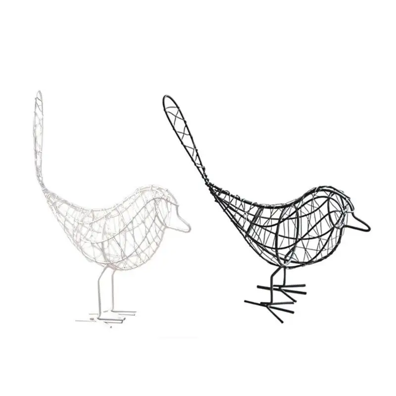 Простой из кованого железа кукла-птичка предметы домашнего декора настольные