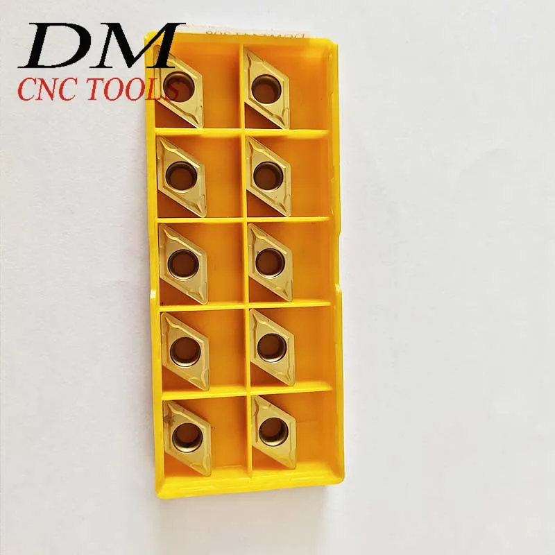 

10 шт. DCMT11T308 DCMT32.52 US735/VP15TF инструмент для внутренней обточки, Торцевой фрезерный резец, токарный инструмент, лезвие из цементированного карби...