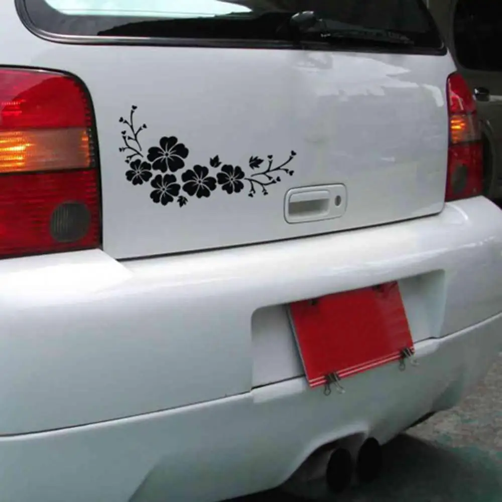 

Fashion Flower Blossom Car Decal Sticker Auto Truck Bumper Door Window Decor Exterior Accessories Car Stickers