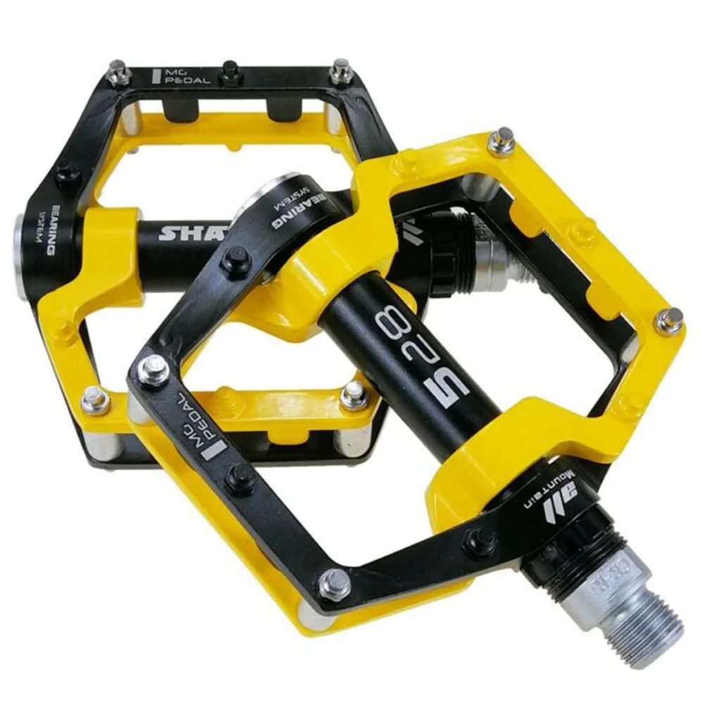 

1 Pair MTB Flat Pedal Road Bike Mountain Bicycle Pedal Flat-Platform Pedals Lightweight Magnesium Alloy