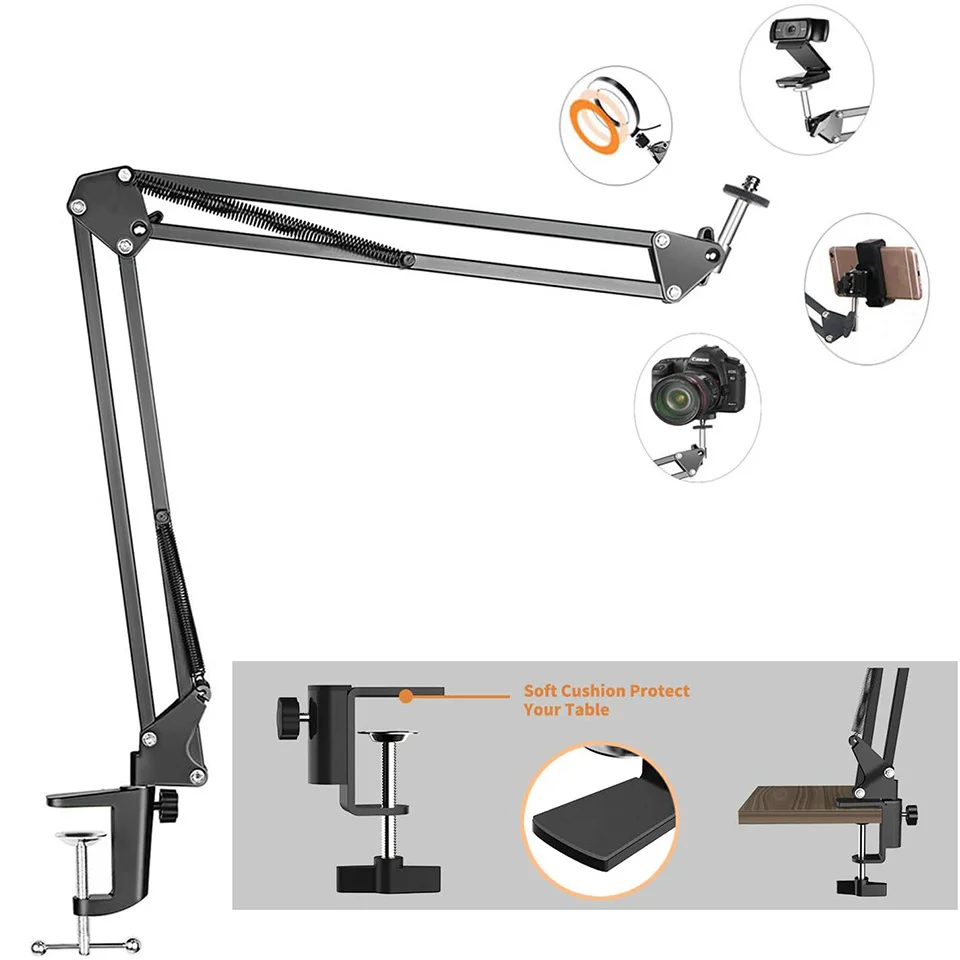 

Rim Photography Selfie Soft Ring Light RingLight Circle Fill Lighting Round Lamp With Long Arm Phone Holder Tripod Stand Makeup