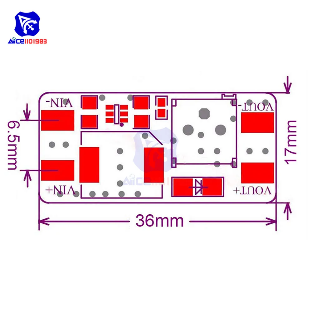 Diymore 10 шт./лот MT3608 dc-dc источники постоянного тока 2-24 В до 5 в пост-28 V 2A Step Up повышающий преобразователь постоянного тока с Питание модуль с регулируемой подстроечный