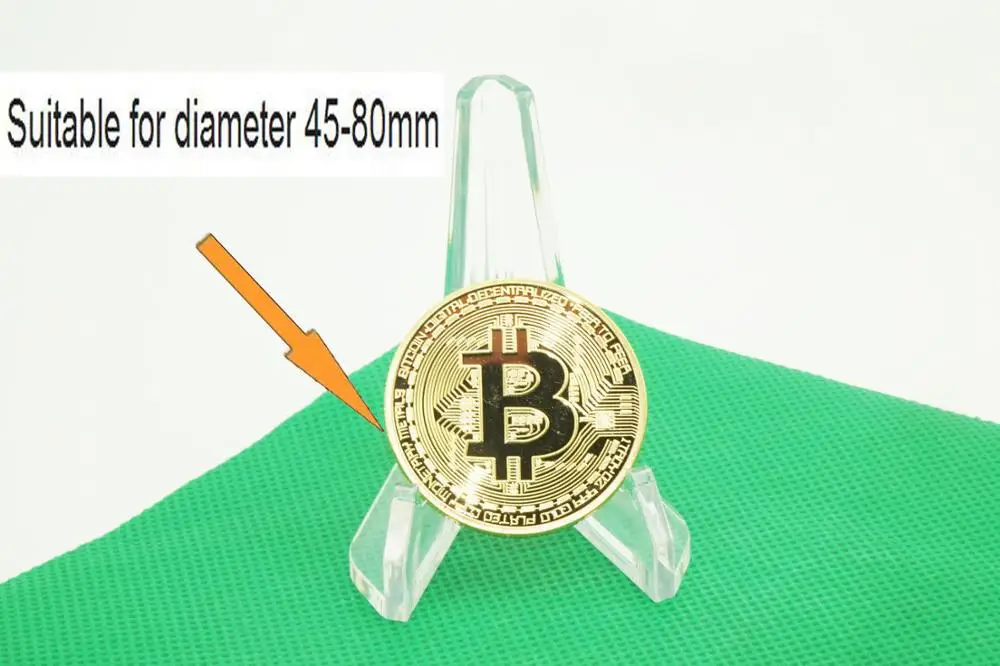 Акриловая монета минералы пластины карты значок Дисплей мольберт стенд