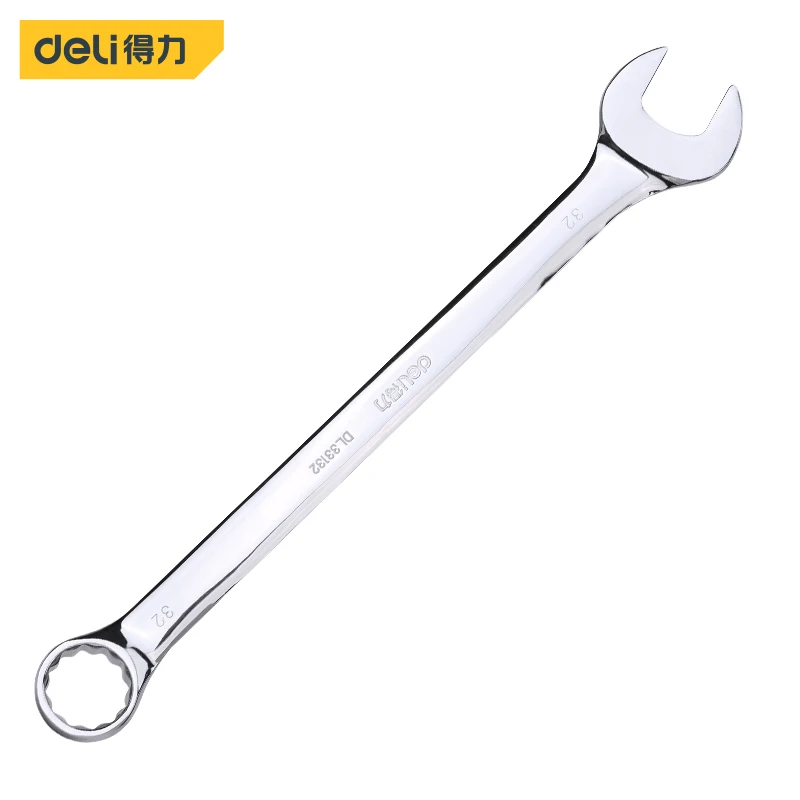 Deli Ratchet Combination Metric Mirror Wrench 32mm Fine Tooth Gear Ring Torque Socket Nut Hand Tools Alicates High Repair Tools