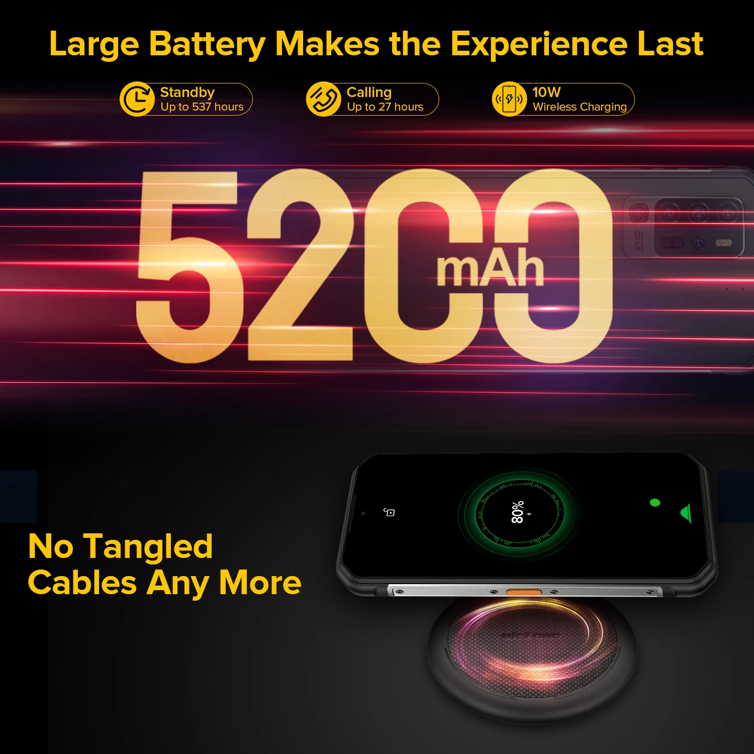 Ulefone-tel&eacute;fono m&oacute;vil resistente Armor 11T, 5G, FLIR&reg;C&aacute;mara de imagen t&eacute;rmica, tel&eacute;fono m&oacute;vil Android 11, 8GB, 256GB, resistente al agua-5