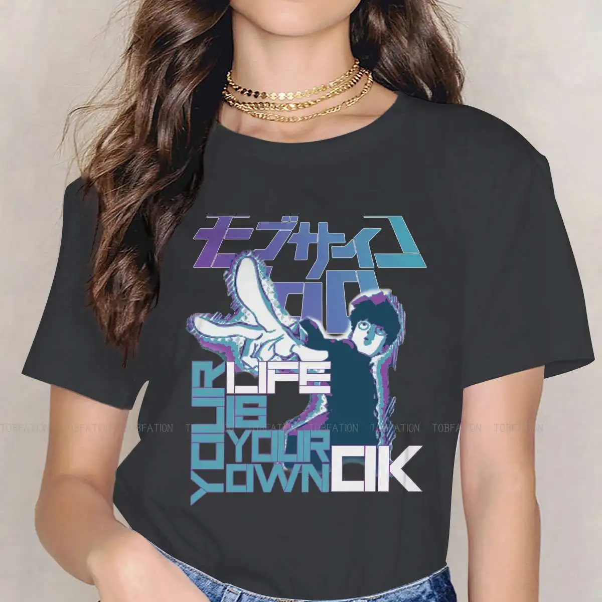 

Женская футболка с надписью «Your Life Is Your Own»