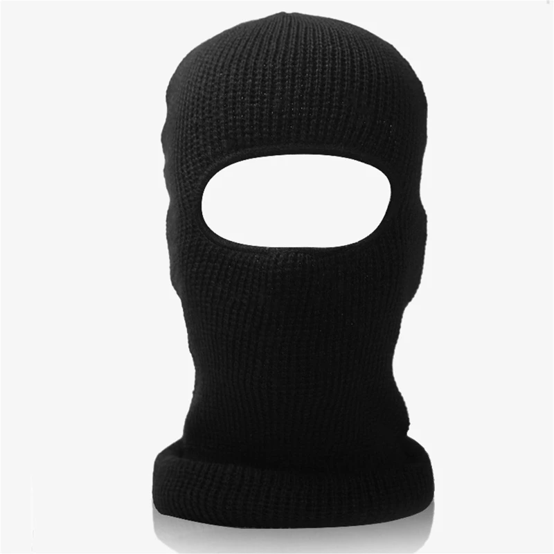 

Unisex Winter Warm Knit One Hole Ski Mask Balaclava Hat Windproof Full Face Cap DXAA
