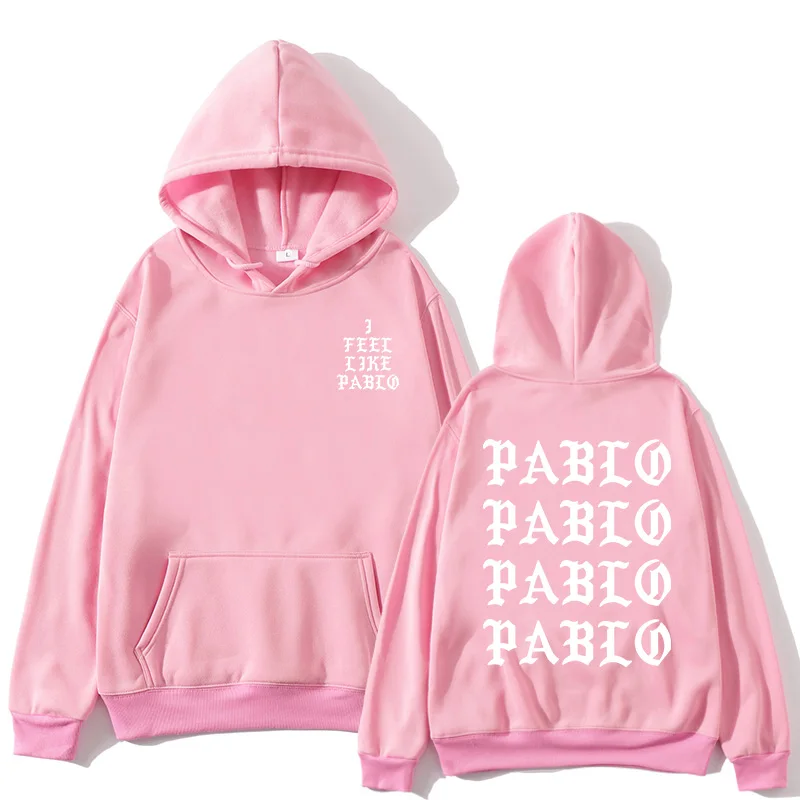 I think Paul Pablo Kanye West sweat men's hoodie sweatshirt Hip Hop Streetwear Hoody pablo ladies | Мужская одежда