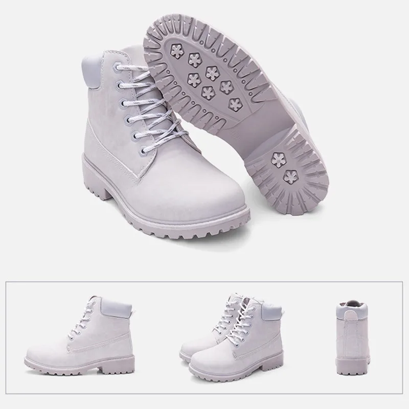 Новые зимние женские ботильоны для снежной погоды кожаные меховые ботинки на