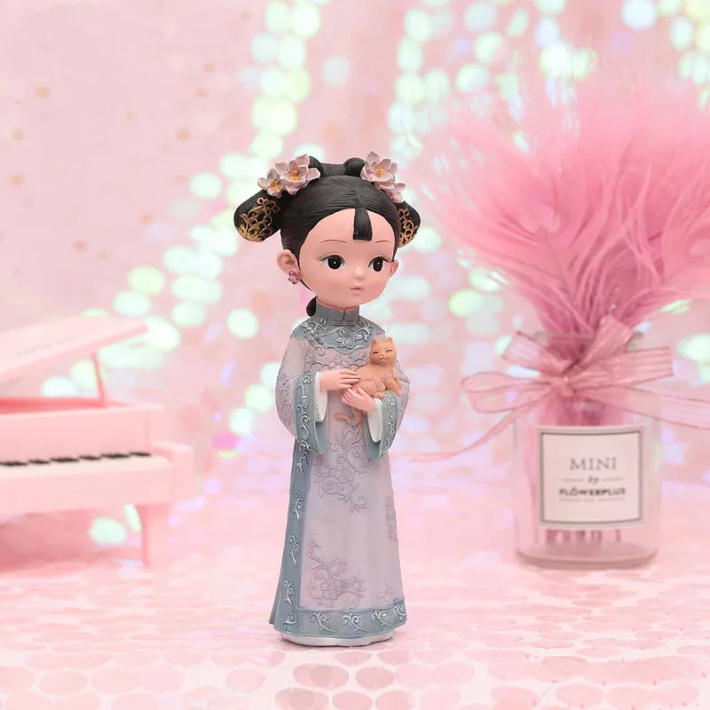 Императорский дворец кукла поделки орнамент подарок в китайском стиле резиновый