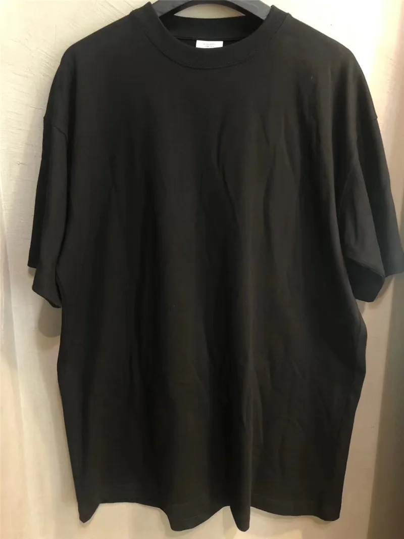 

2021 New VETEMENTS T-shirt Unisex work in progress Jersey Cotton Vetements Tee Black/White High Quality Tops Tag T-shirts