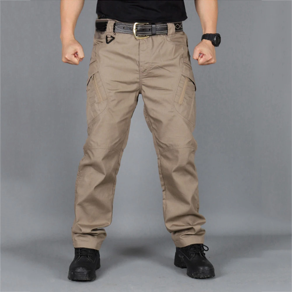 Men Outdoors Sports Tactical Cargo Pants Quick Drying Black Green Grey Pockets Zip Work Trousers Shopping Daily Wear Lounge | Мужская