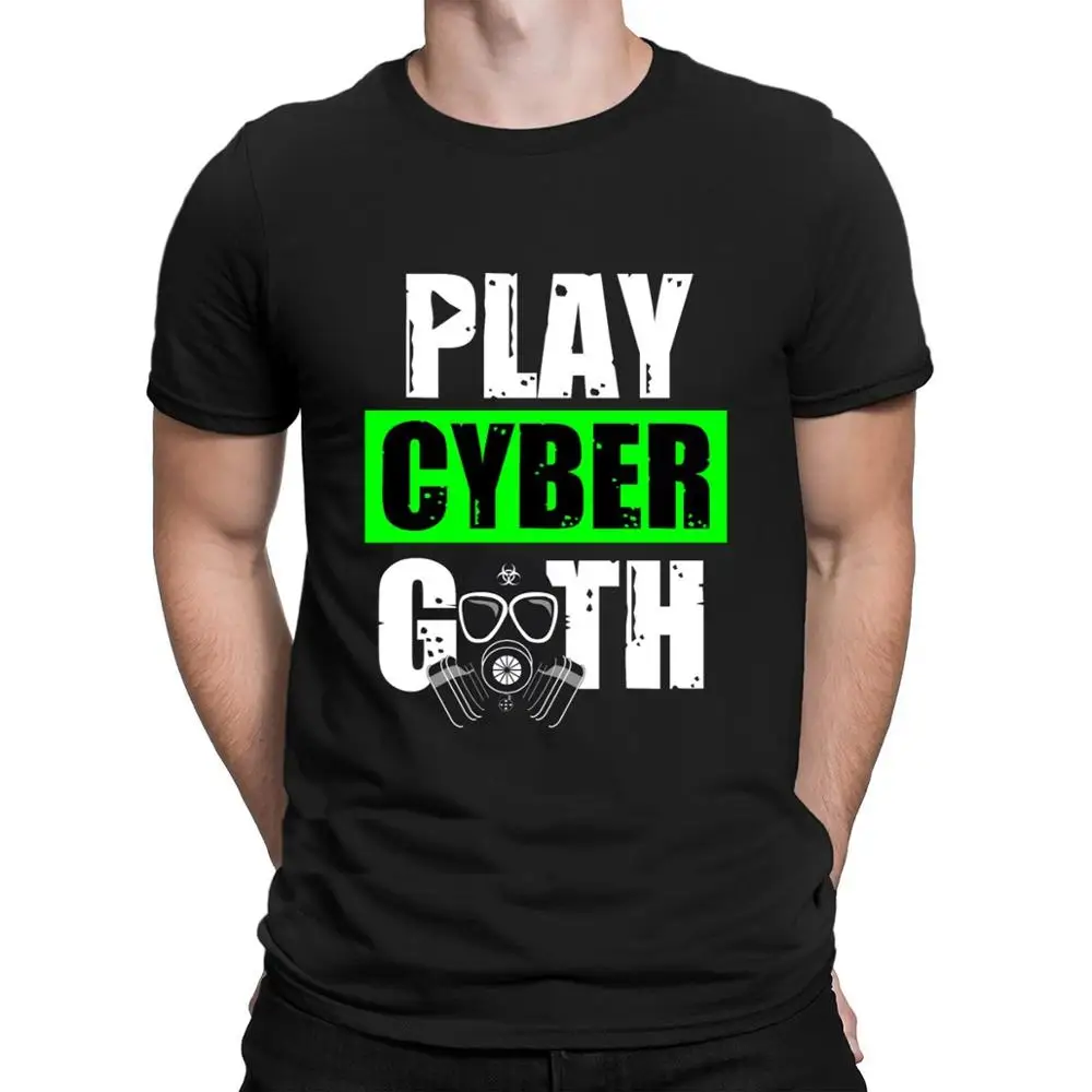 Cyber Goth Music Gift Idea Cybergothic Mask Graver футболка графический дизайнер Топ черная круглый