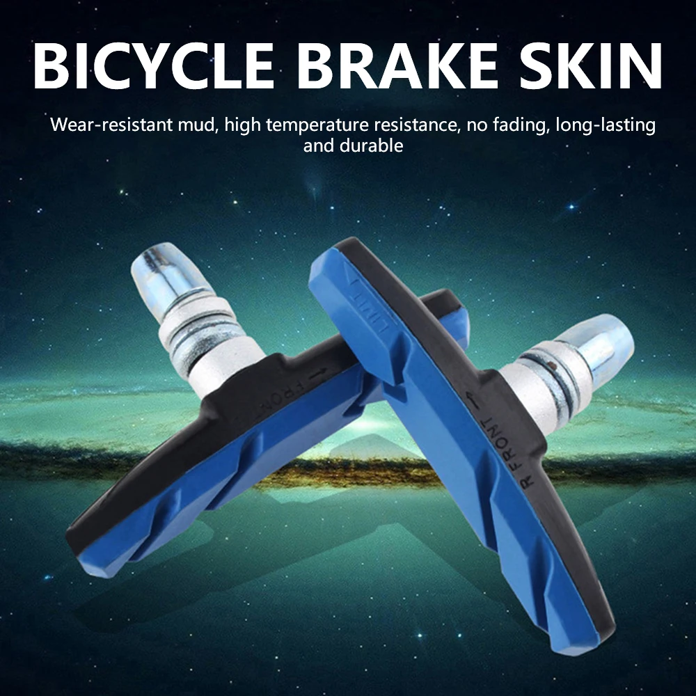 

2PCS Durable Bicycle Brake Pads Cycling Bike V Brake Holder Pads Blocks Friction Rim Brake For MTB Road Bike Replacement